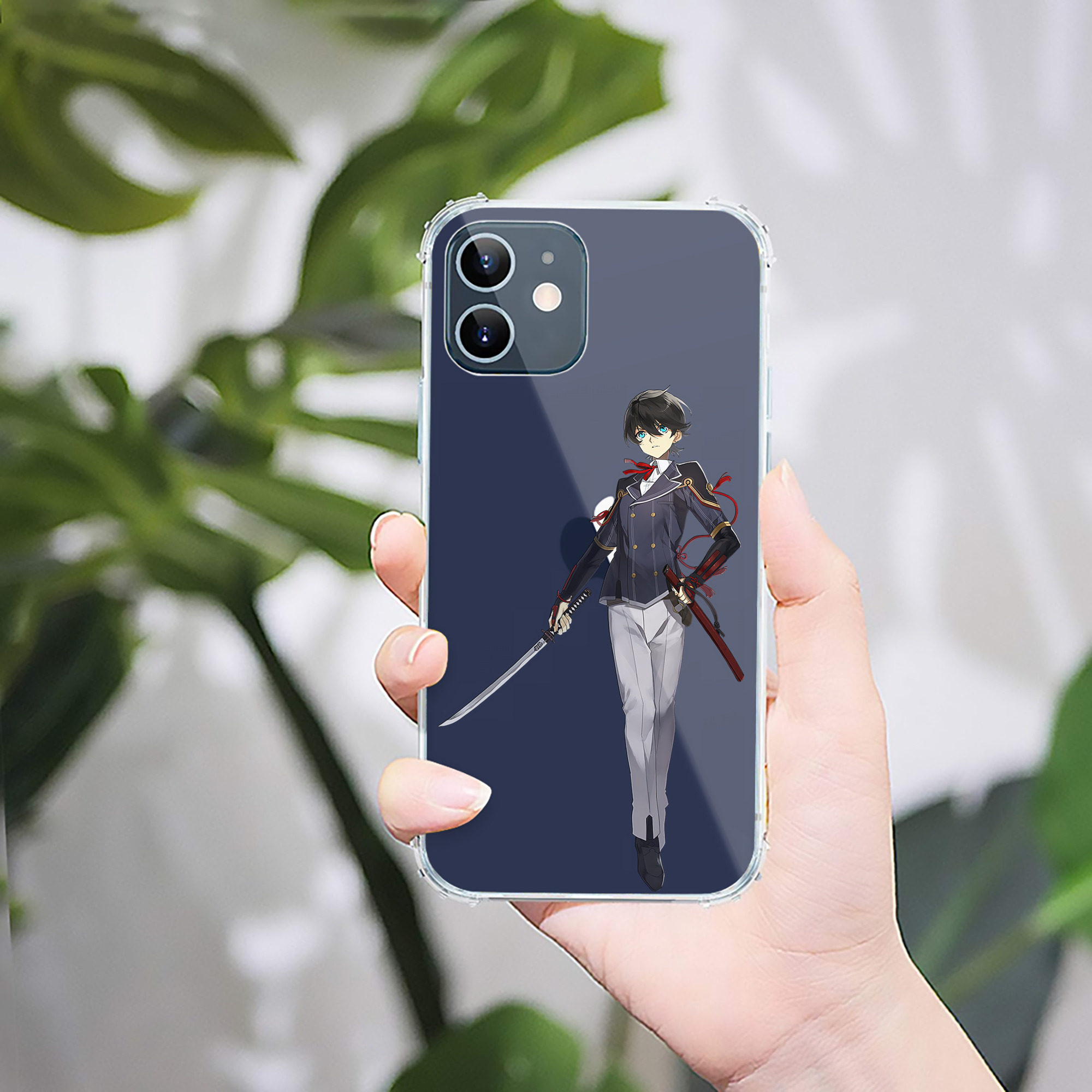 （画像用） 刀剣乱舞 Touken Ranbu 【iPhone 12シリーズ対応】透明スマホケース（クリアソフトケース）